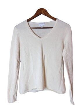 Charter Club Cream 100% Cashmere Sweater